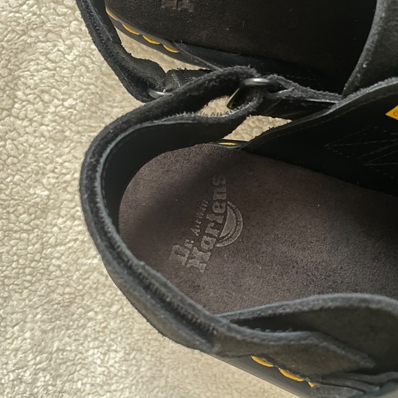 Dr. Marten Jorge II Suede Slingback Mules In Black - Picture 6 of 10